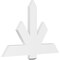 Ekena Millwork Kennewick Architectural Grade PVC Gable Bracket, 48"W x 32"H x 2"D x 6"F, 16/12 Pitch GBP048X32X0206KEN00 - alternate 1